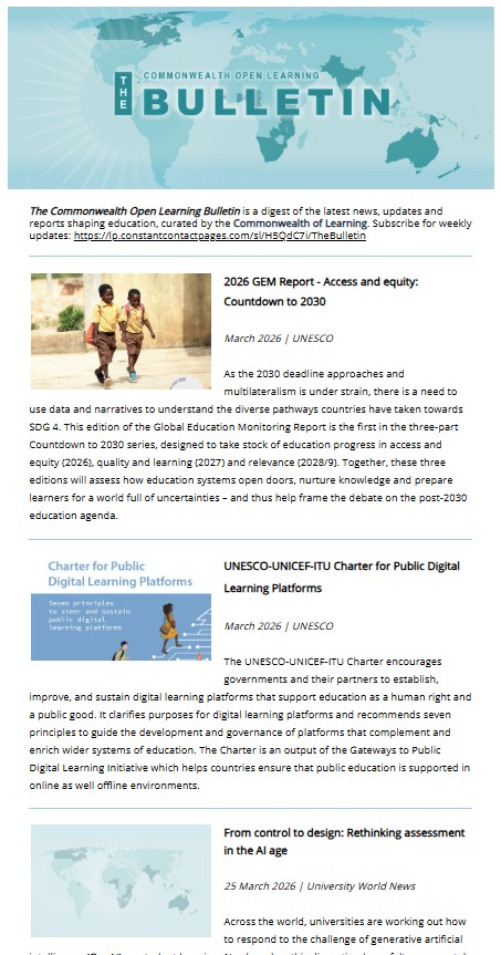 screenshot of the March 30 issue of The Bulletin