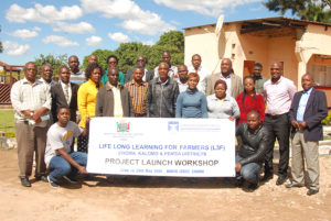 Extension Officers posing in Zambia