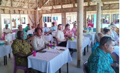 Image for the Tweet beginning: Engaging with stakeholders in Tuvalu