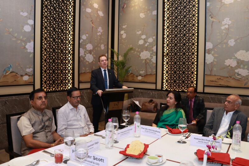 Image for the Tweet beginning: Professor Peter Scott, President and